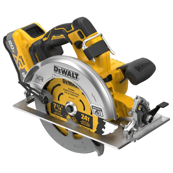Cordless brushless 7-1/4-inch circular saw with XR POWERPACK battery for tools and home improvement
