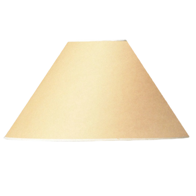 Cream-colored hardback fabric lamp shade with a classic tapered design for lighting and lamp shades collection