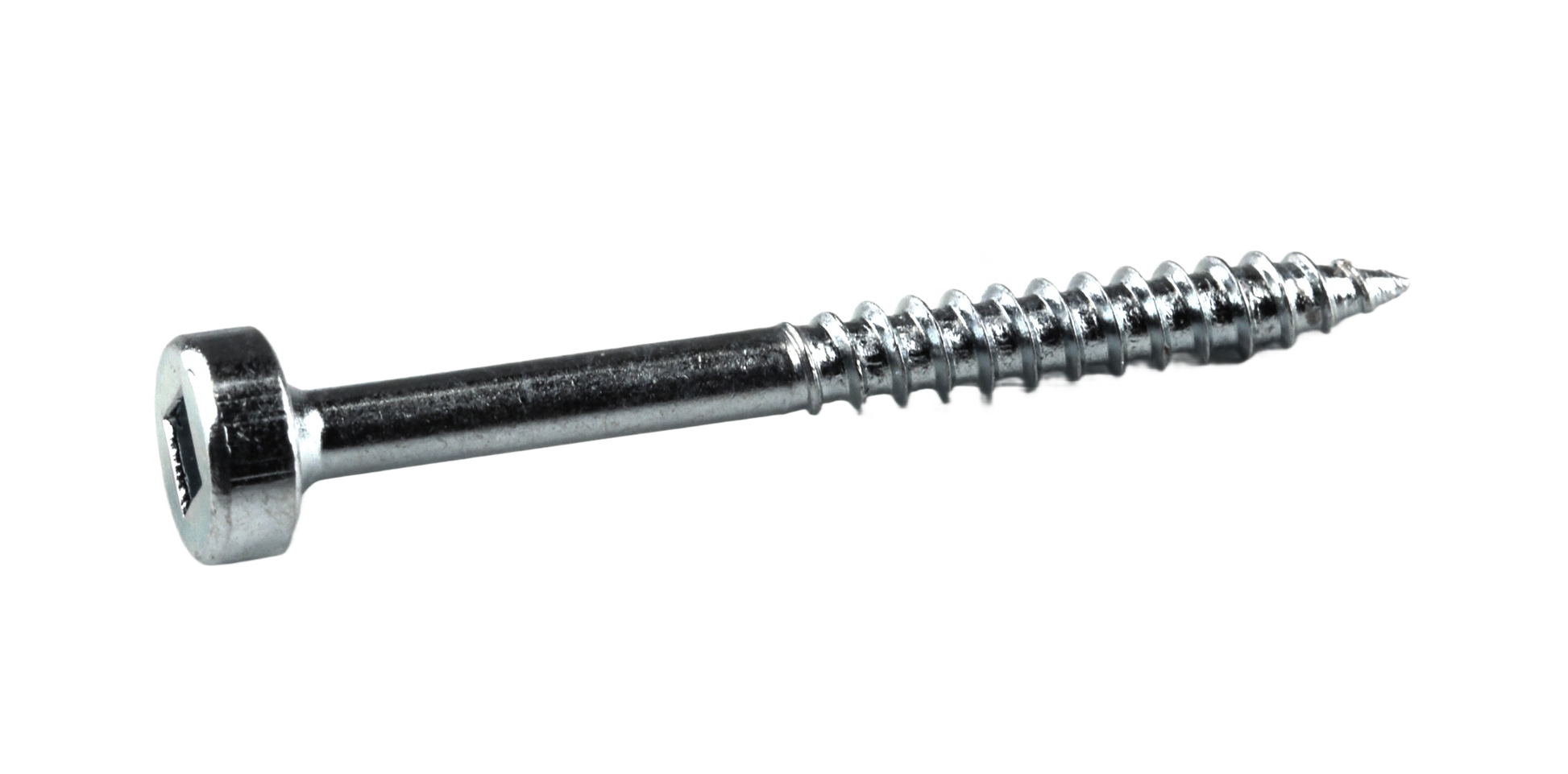 Zinc-plated fine-thread screw with Phillips head for woodworking tool accessories and home improvement projects