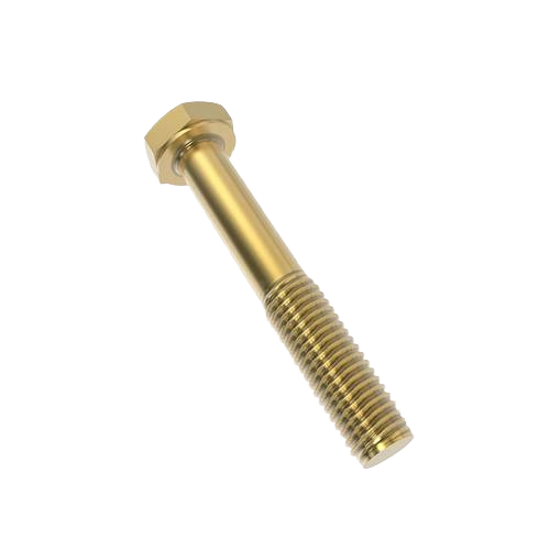 Gold-toned hexagonal head cap screw for John Deere parts and accessories in home improvement collections under $50