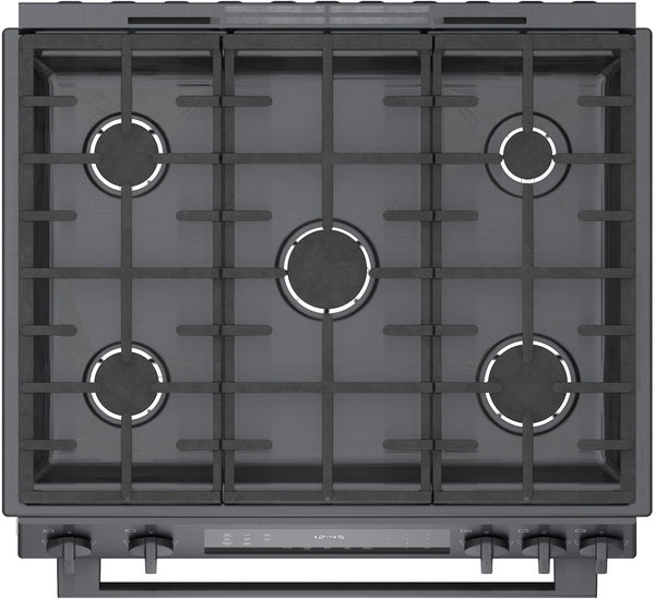 800 Series, Gas Slide-in Range, 30'', Black Stainless Steel