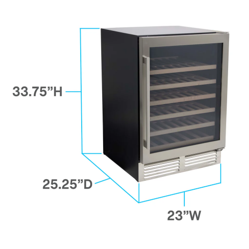 Avanti DESIGNER Series Wine Cooler, 51 Bottle Capacity