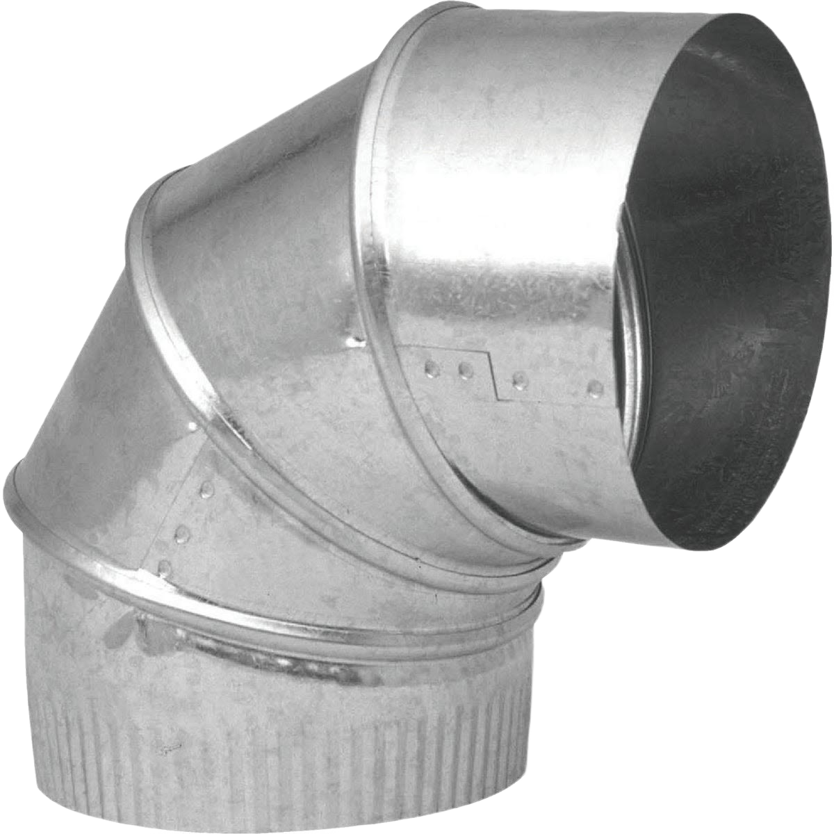 Galvanized adjustable elbow for plumbing ductwork with 90-degree flexible joints, ideal for home improvement under $50 collections