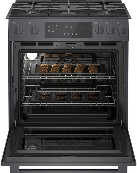 800 Series, Gas Slide-in Range, 30'', Black Stainless Steel