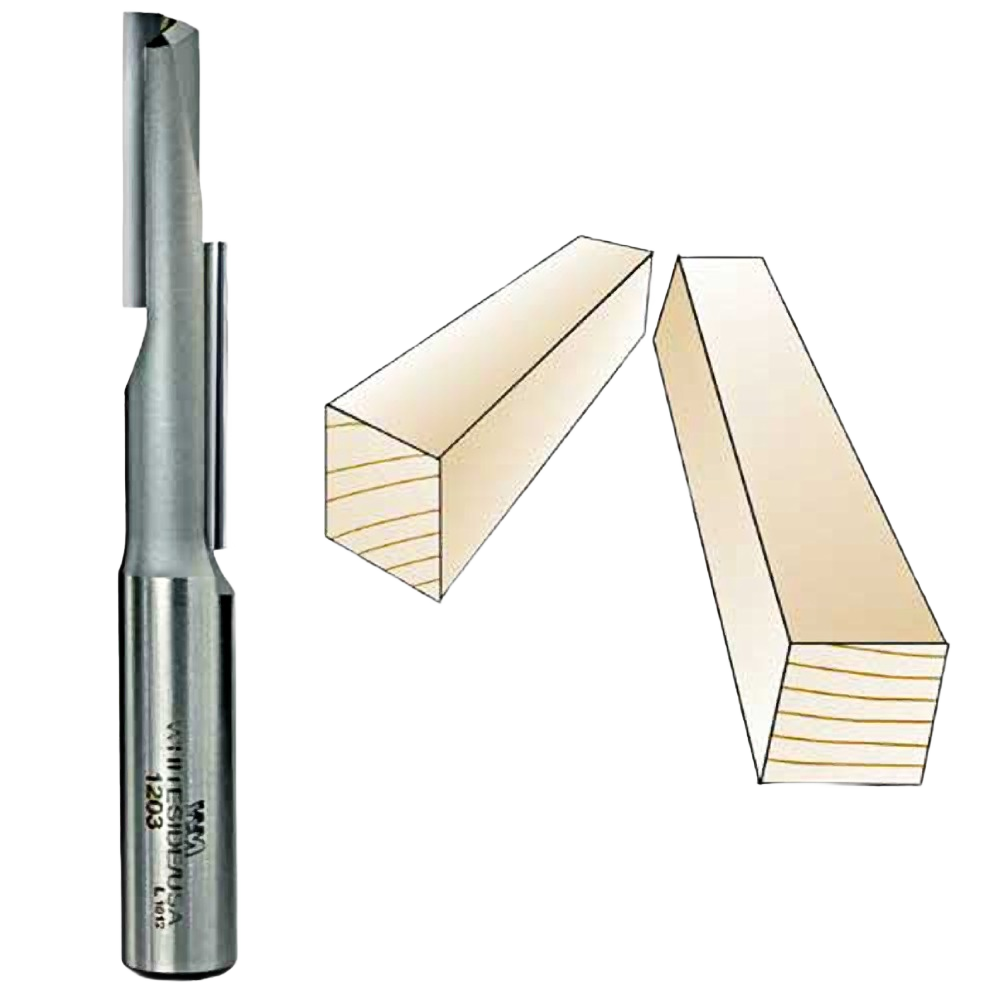 Whiteside stagger tooth straight flute bit for woodworking with 1/2 inch shank in tool accessories collection