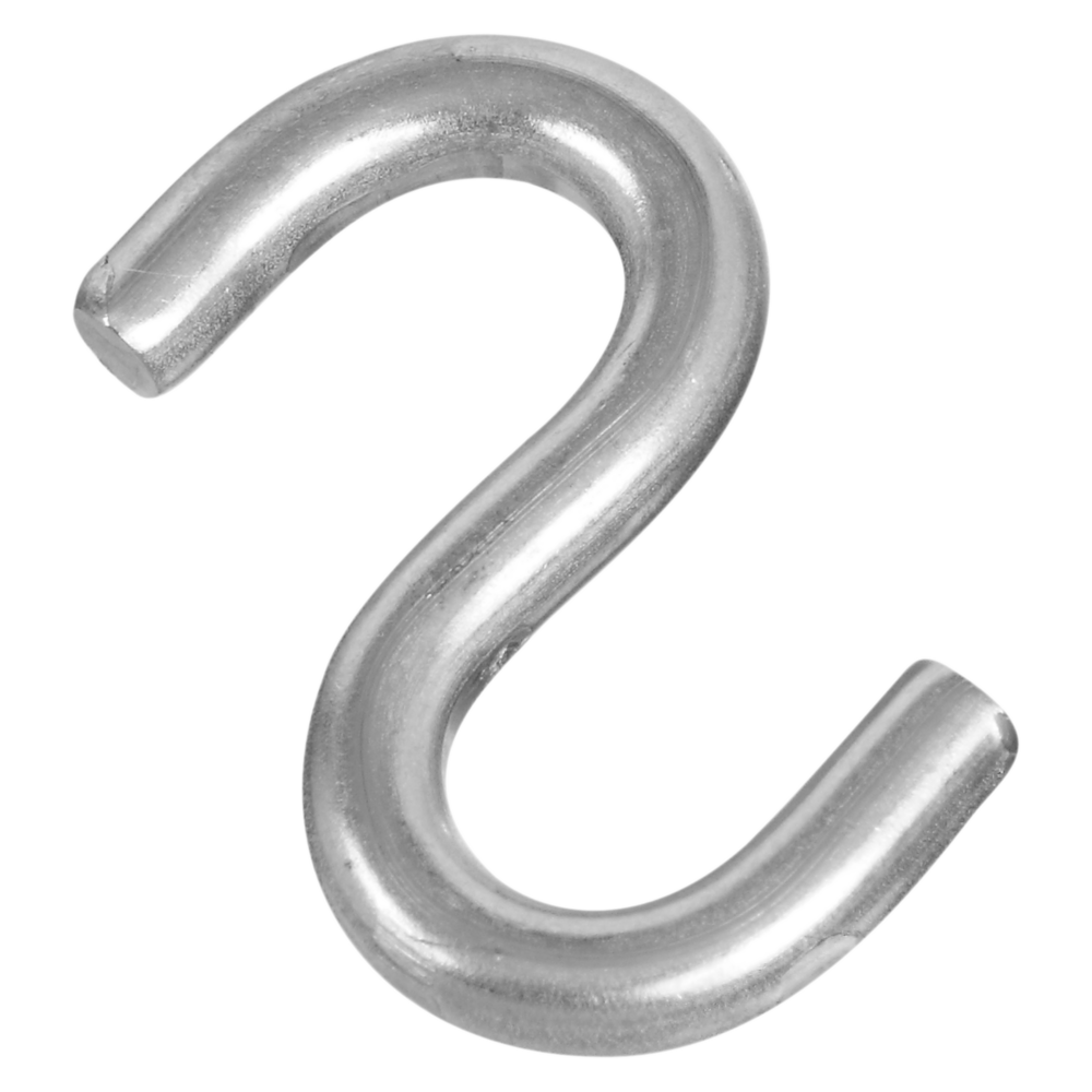 Stainless steel 2-inch heavy-duty open S hook for hardware, fasteners, and home improvement projects under $50 collection
