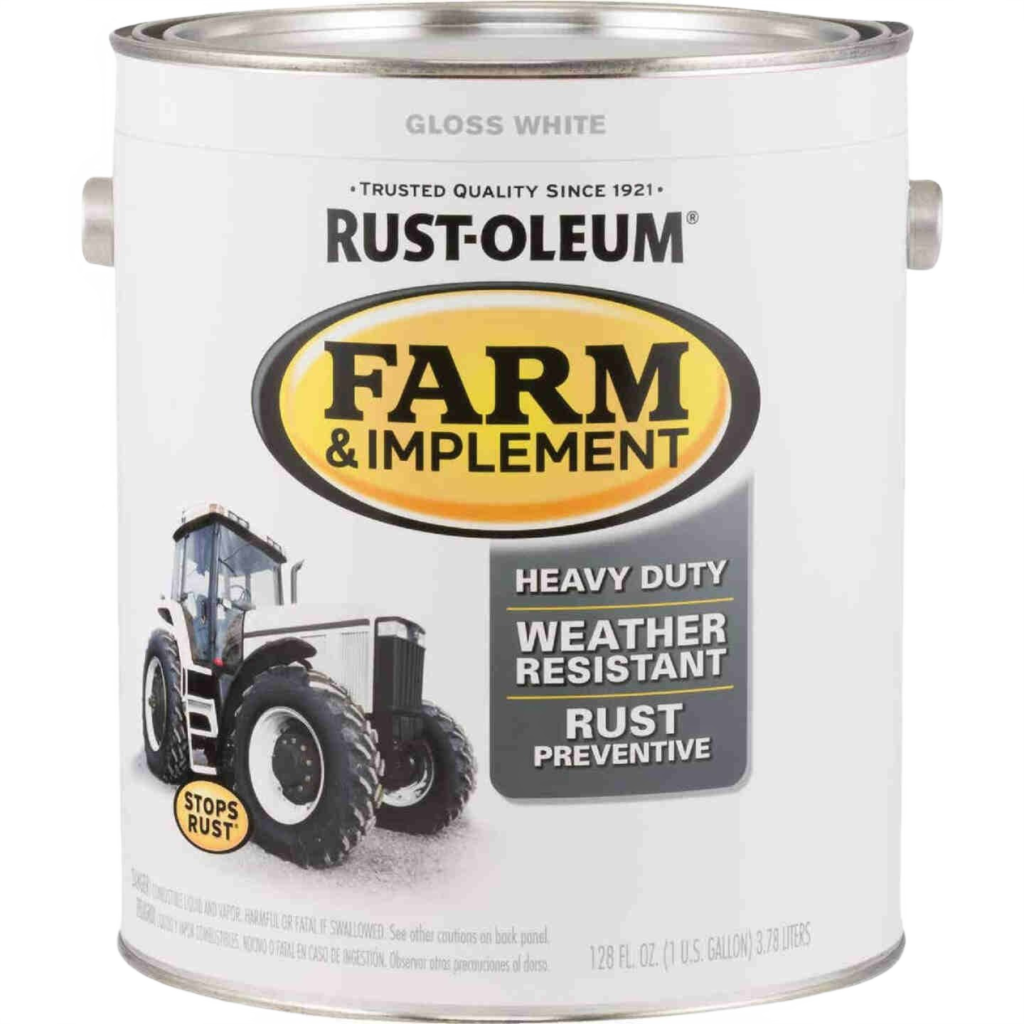 Rust-Oleum Farm & Implement White Gloss Enamel Paint, Gallon
