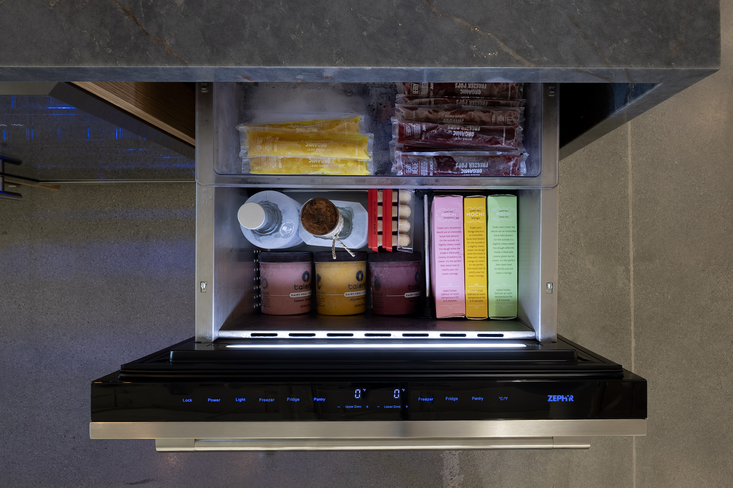 Presrv Refrigerator Freezer Drawers, 24in, SS