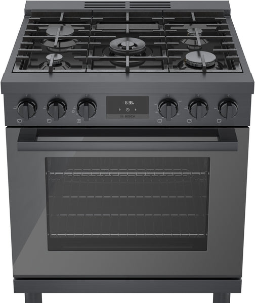 800 Series, Gas Freestanding Range, 30'', Black Stainless Steel