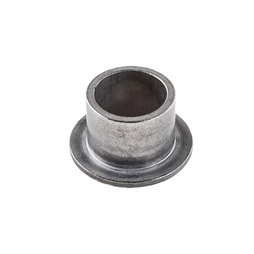Metal cylindrical bushing with flange, designed for machinery maintenance and tools and home improvement projects