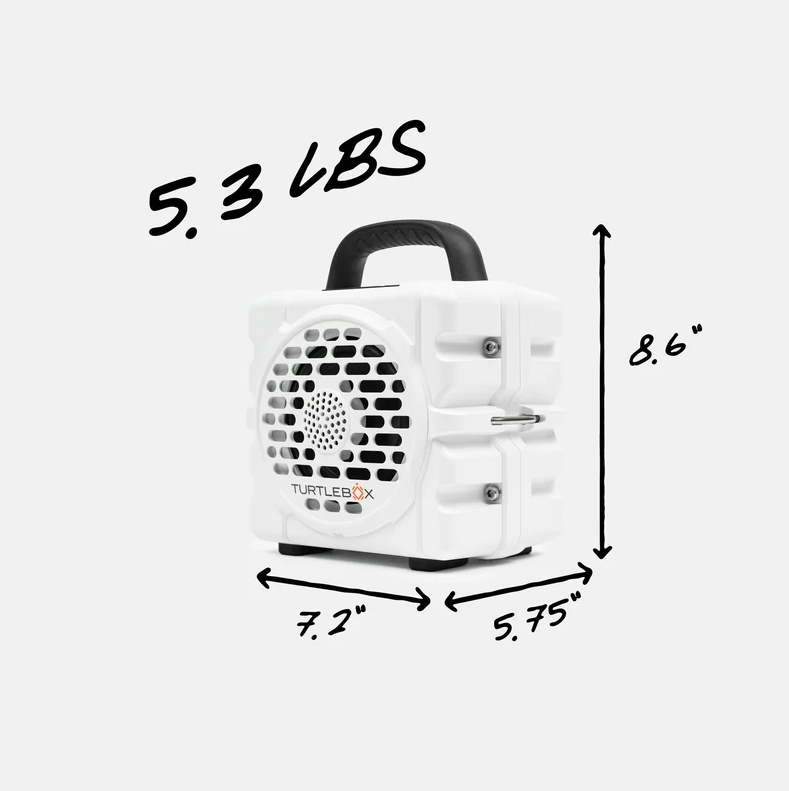 Turtlebox Cub Speaker, White