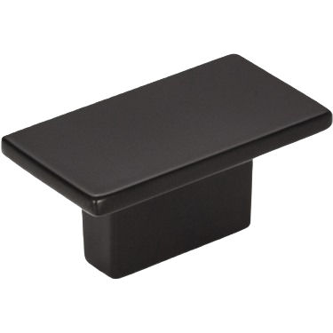 Matte black rectangular cabinet knob for furniture hardware and home improvement under $50 collections
