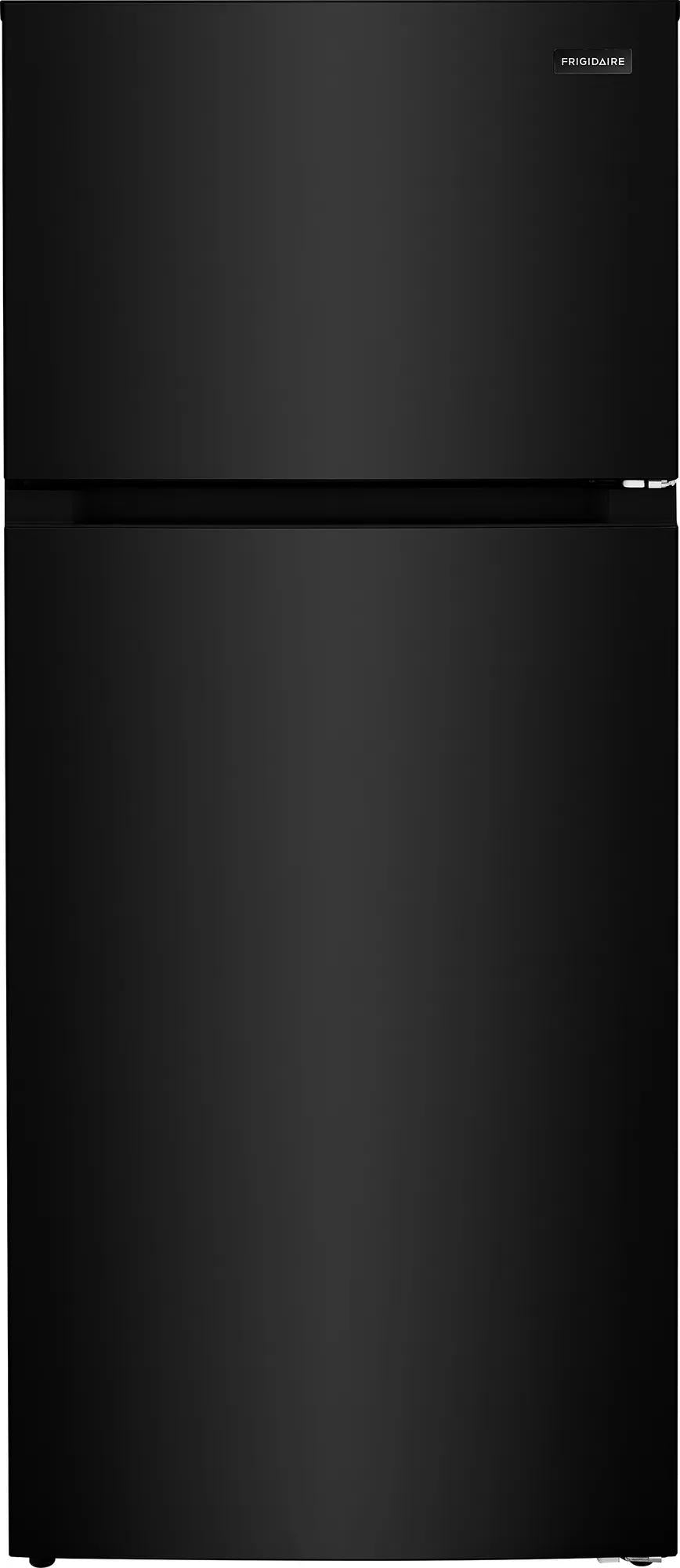 Black top freezer refrigerator with smooth finish and minimalistic design in Refrigerators and Appliances collections