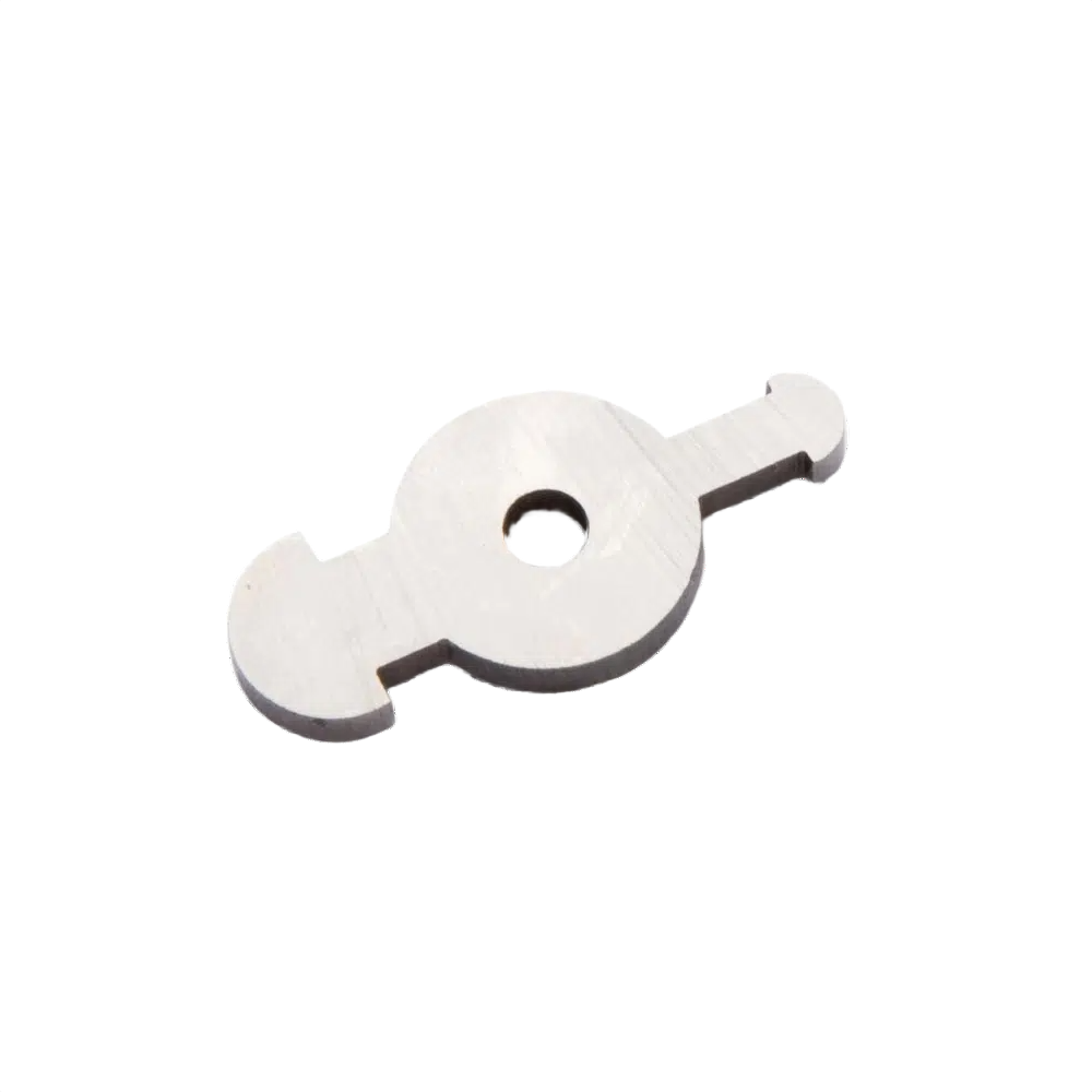 Polished steel cove cutting tip for hollowing tools with central mounting hole for home improvement use