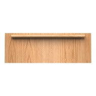 Close-up view of a wood panel designed for a 27-inch panel-ready warming drawer, part of Wall Ovens, Kitchen & Kitchenware, KitchenAid, Appliances, and Home Improvement collections.