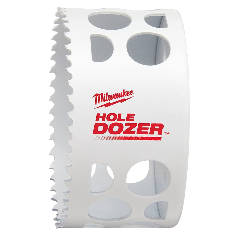 White Milwaukee HOLE DOZER 3-5/8 inch bi-metal hole saw for woodworking tools in home improvement collections under 50