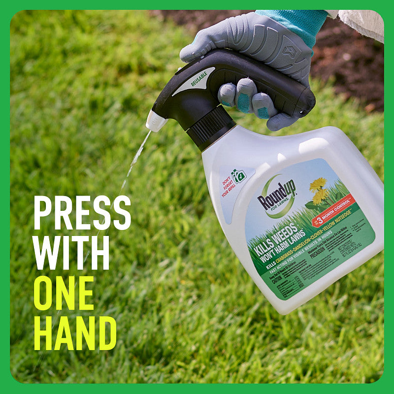 Roundup 1.5L Ready To Use Quickhand Northern Weed & Grass Killer