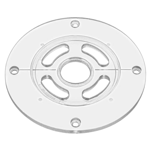 Clear round sub base for compact router made from durable Lexan in woodworking tool accessories under $50 collection