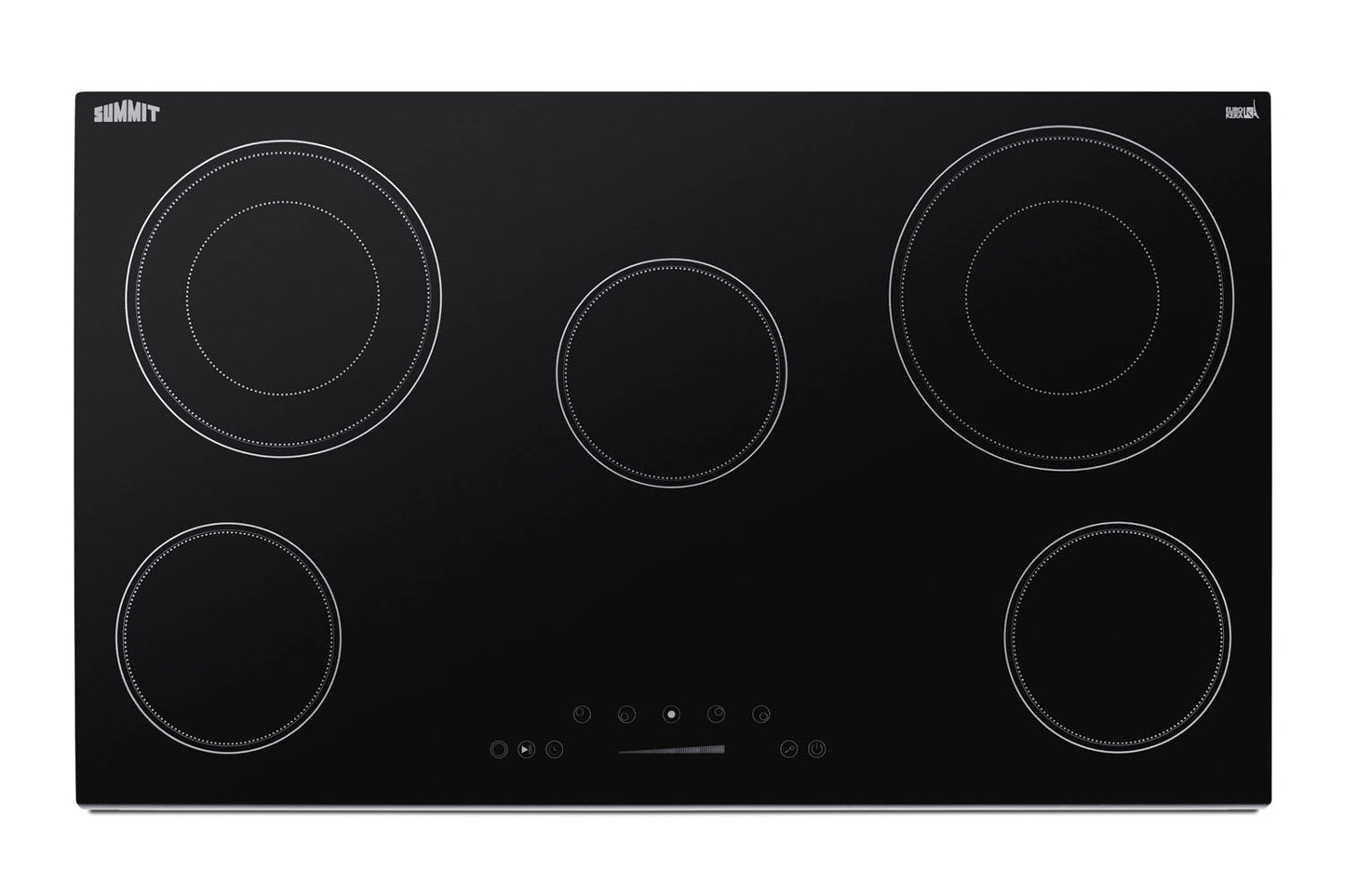 36" Wide 208-240V 5-Burner Radiant Cooktop