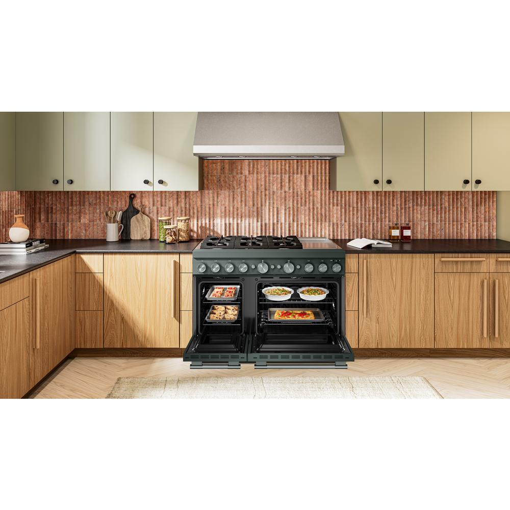 48-Inch 6 Burner Commercial-Style Dual Fuel Range with Griddle