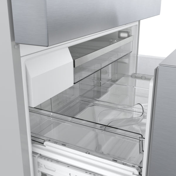 800 Series, French Door Bottom Mount Refrigerator, 36'', Stainless Steel