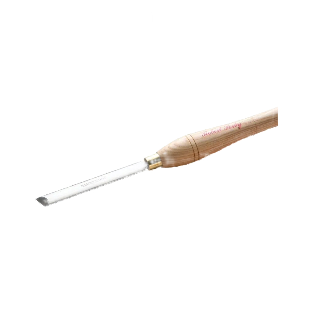 Woodturning oval skew chisel with wooden handle for precision woodworking under $100 tool collection