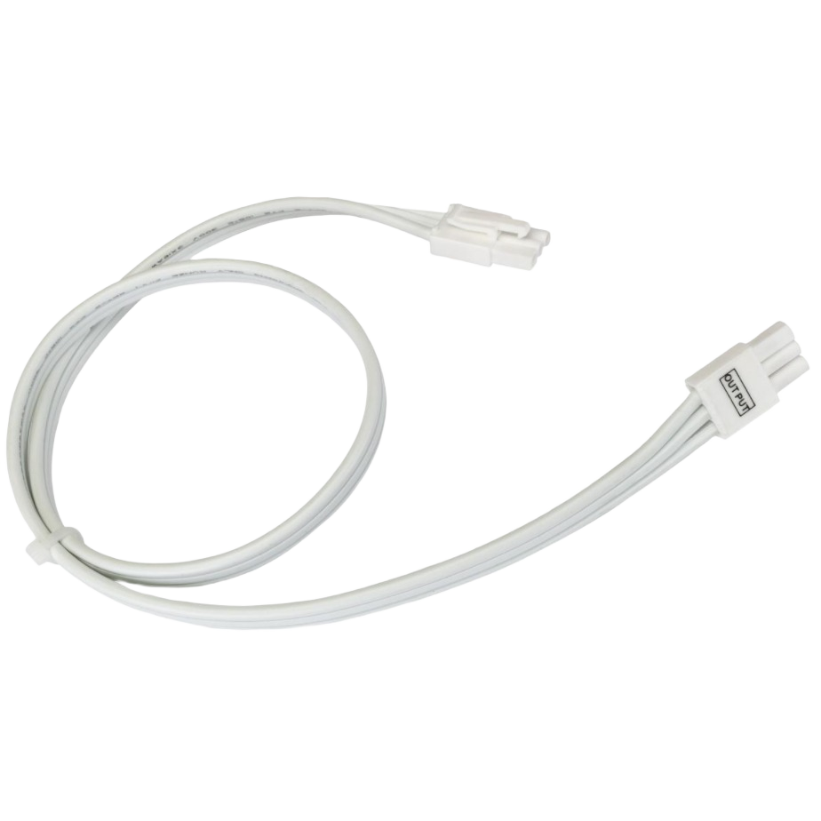 White 12-inch linkable cable for under cabinet lighting connections in electrical and lamp accessories under $50