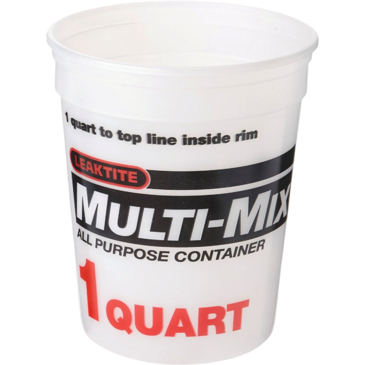 White durable plastic 1-quart mixing container for paint and home improvement projects under $50