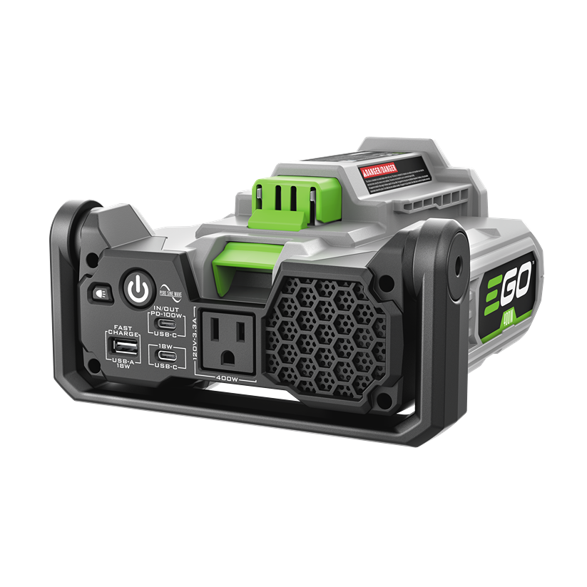 Compact portable inverter with multiple USB ports and standard outlet for tools and home improvement projects