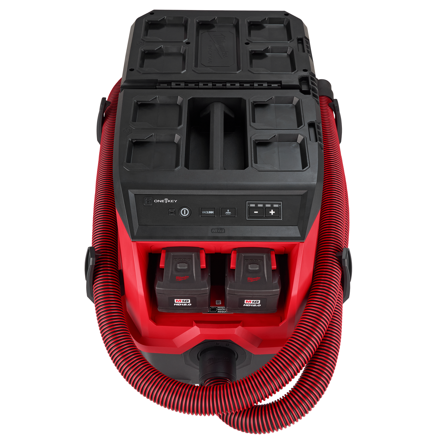 Milwaukee M18 FUEL™ 9 Gallon Dual Battery Dust Extractor w/ PACKOUT™ Compatibility and VACLINK™ Kit