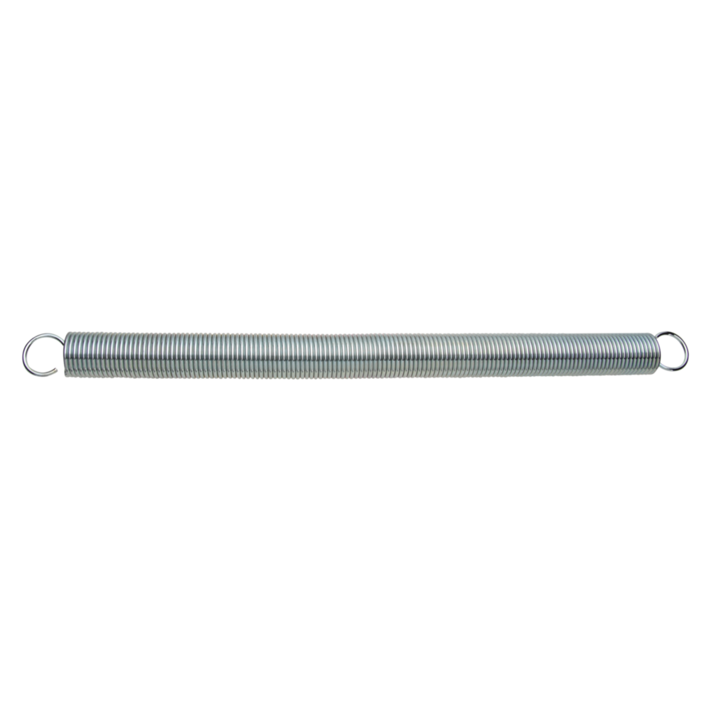 Heavy-duty zinc-plated gate and door spring made from sturdy spring steel for home improvement hardware collections