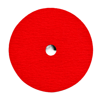 Red 7-inch 50 grit aluminum oxide sanding disc for heavy material removal in power tool accessories collections
