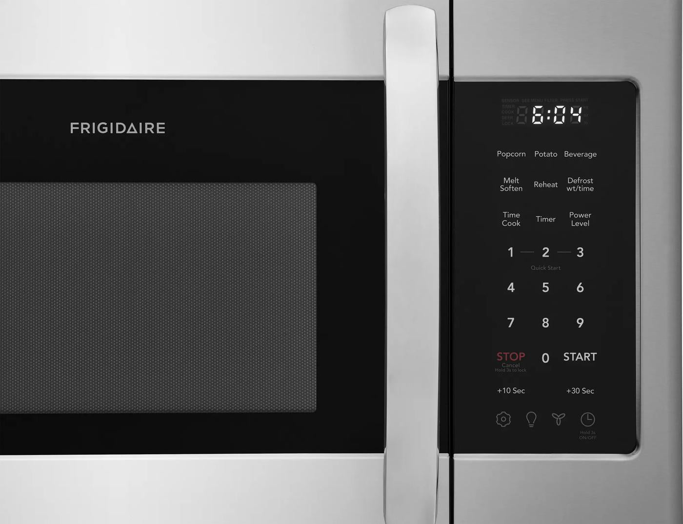 Stainless steel microwave with digital control panel and timer display in Microwaves and Kitchen & Kitchenware collections
