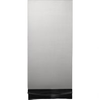 Built-in trash compactor with sleek stainless steel front and black base panel, part of Trash Compactors, Kitchen & Kitchenware, and Appliances collections.