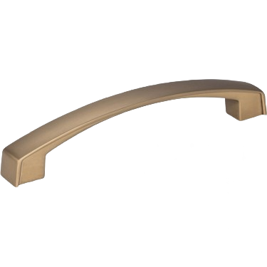 Satin bronze 128mm cabinet pull with sleek rounded design for home improvement and furniture hardware projects under $50