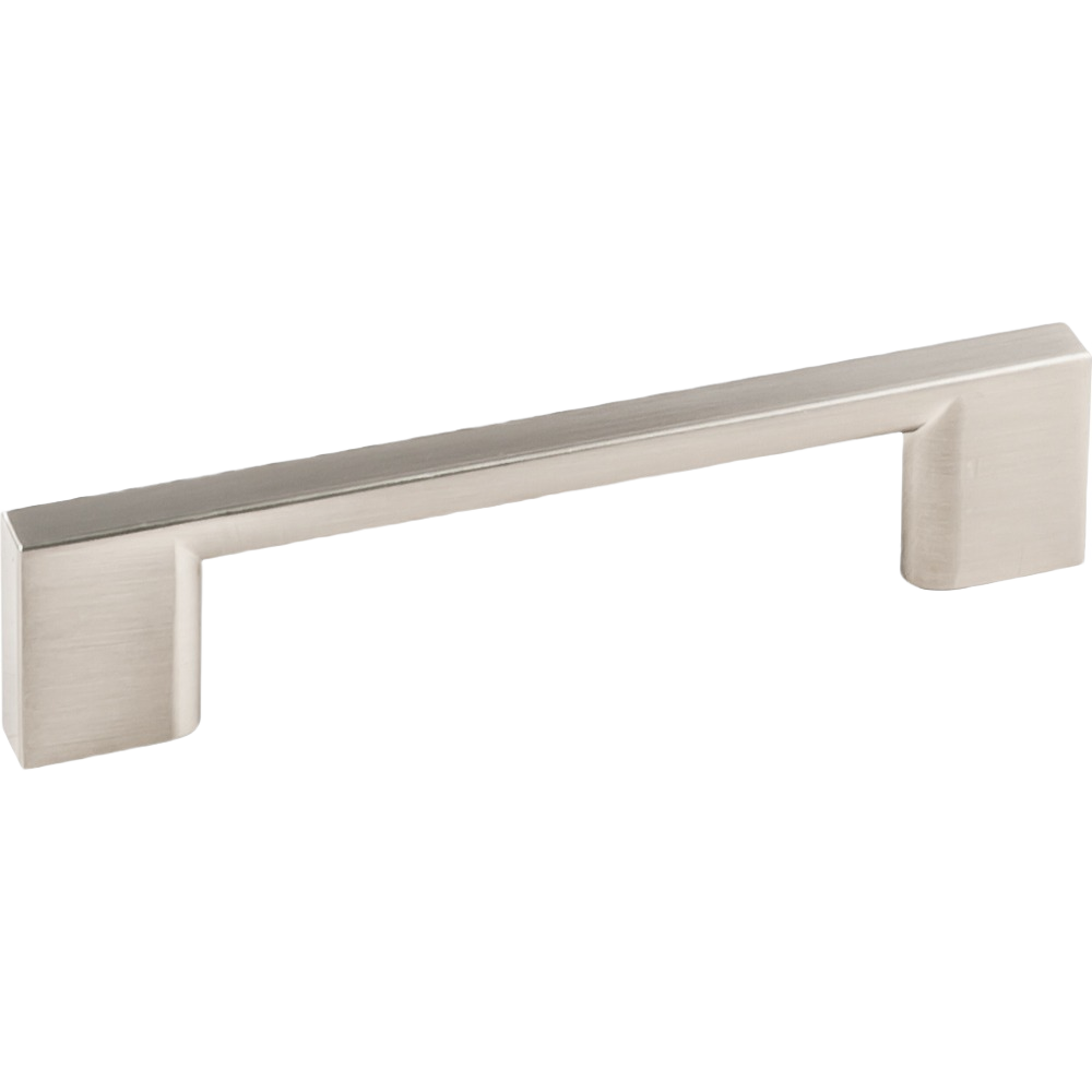 Satin nickel finish cabinet pull with modern square design for furniture hardware and home improvement projects under $50