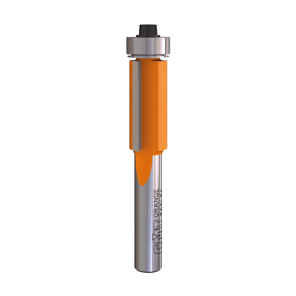 CMT Orange Tools 1/4" Solid Carbide Flush Trim Bit, 1/4” Shank