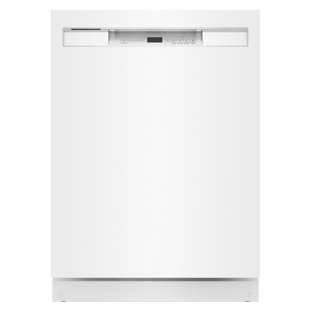 Built-in white front control dishwasher with digital display, part of Kitchen & Kitchenware and Appliances collections