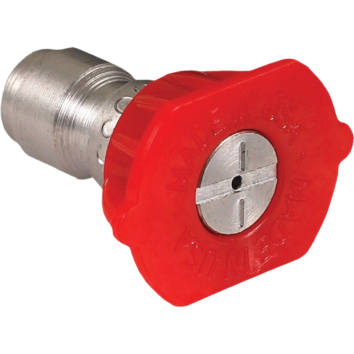 Stainless steel pressure washer tip with red plastic guard for tool accessories and power tool supplies under $50 collections