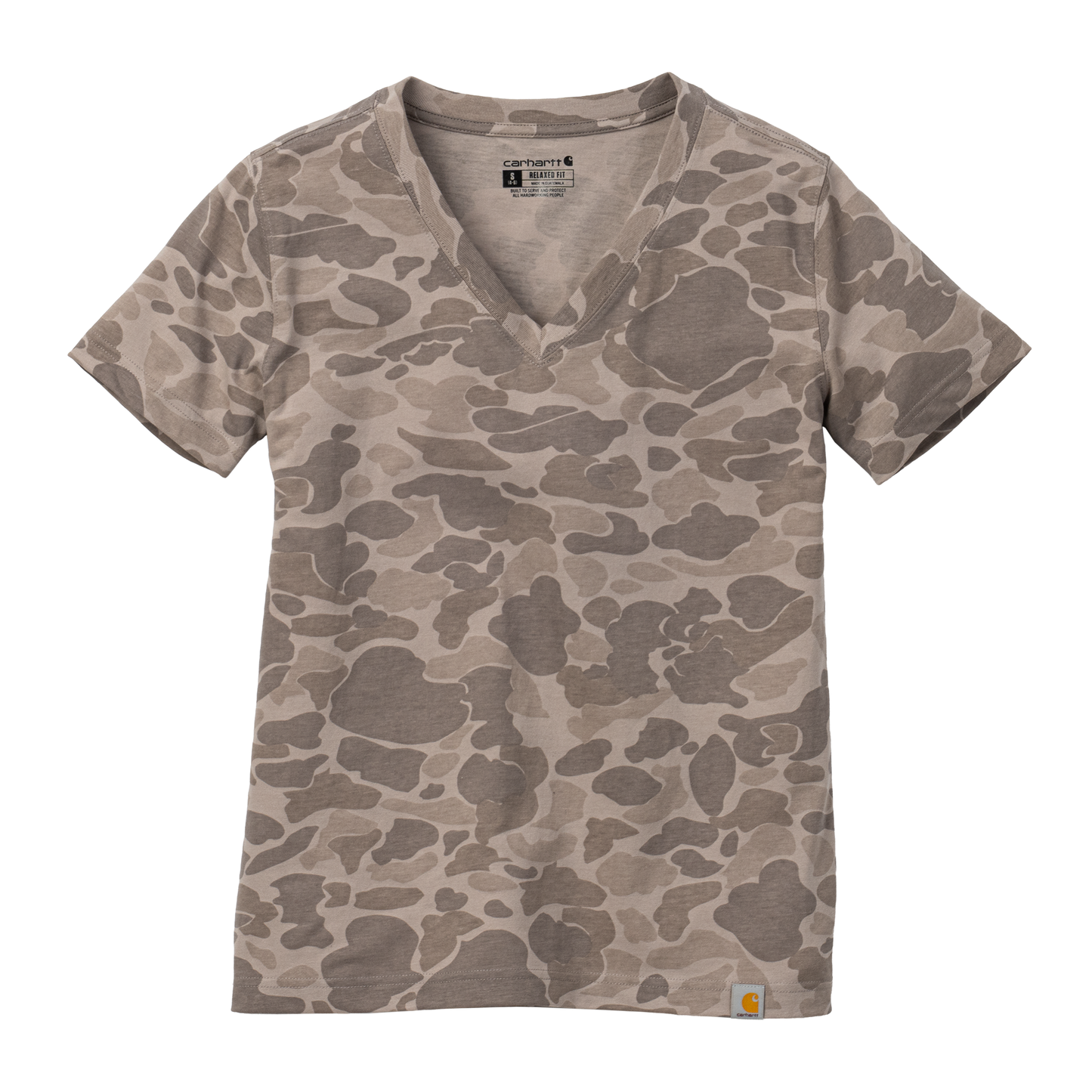 Carhartt Women's Irvine Relaxed V-Neck Heritage Camo T-Shirt