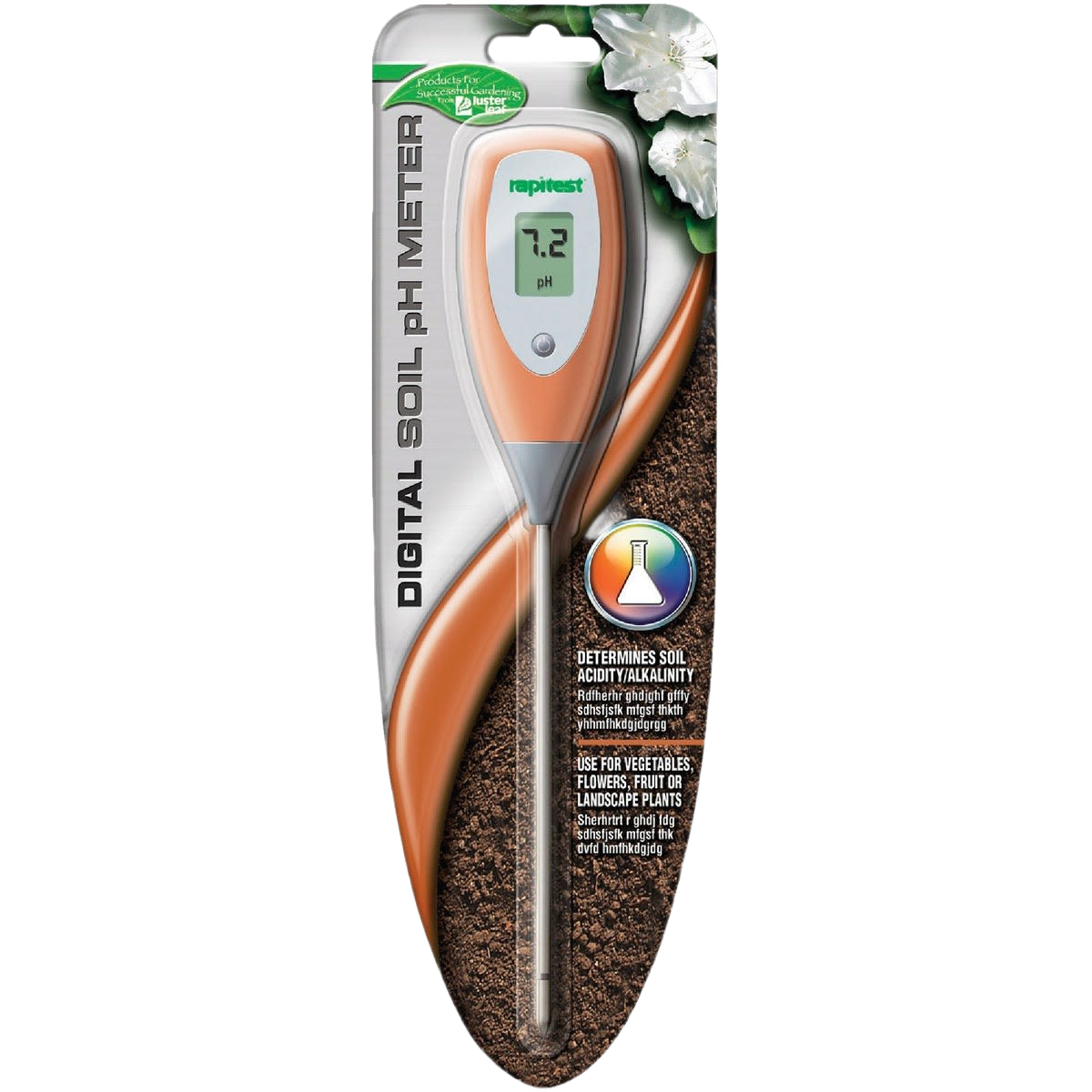 Plastic digital soil pH meter with easy-read display for garden and container soil in lawn and garden under $50 collection
