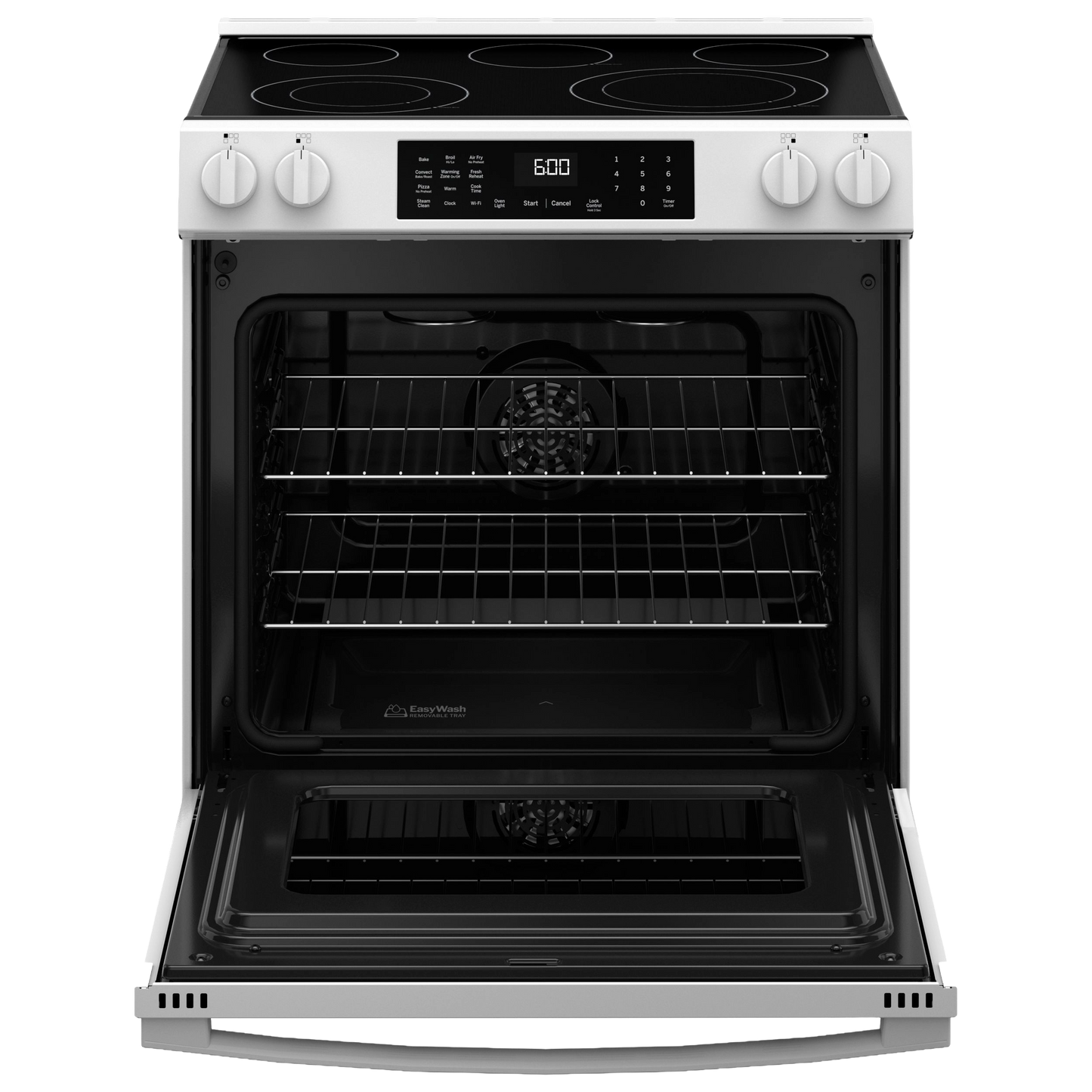 GE® ENERGY STAR® 30" Slide-In Electric Convection Range with No Preheat Air Fry and EasyWash™ Oven Tray