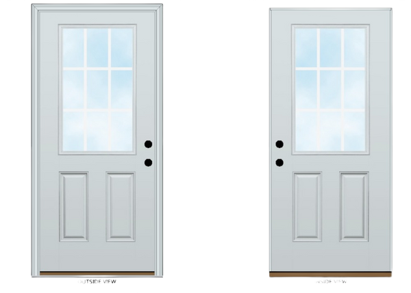 ProVia Left Hand Inswing Fiberglass Vantage Entry Door 32x80