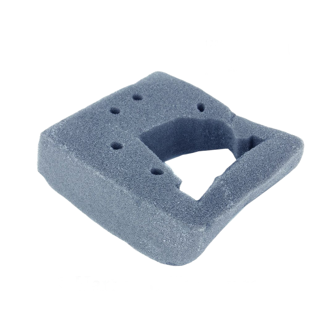 Gray semi-dry air filter element for Honda engines, featured in Parts & Lubricants for home improvement tools.