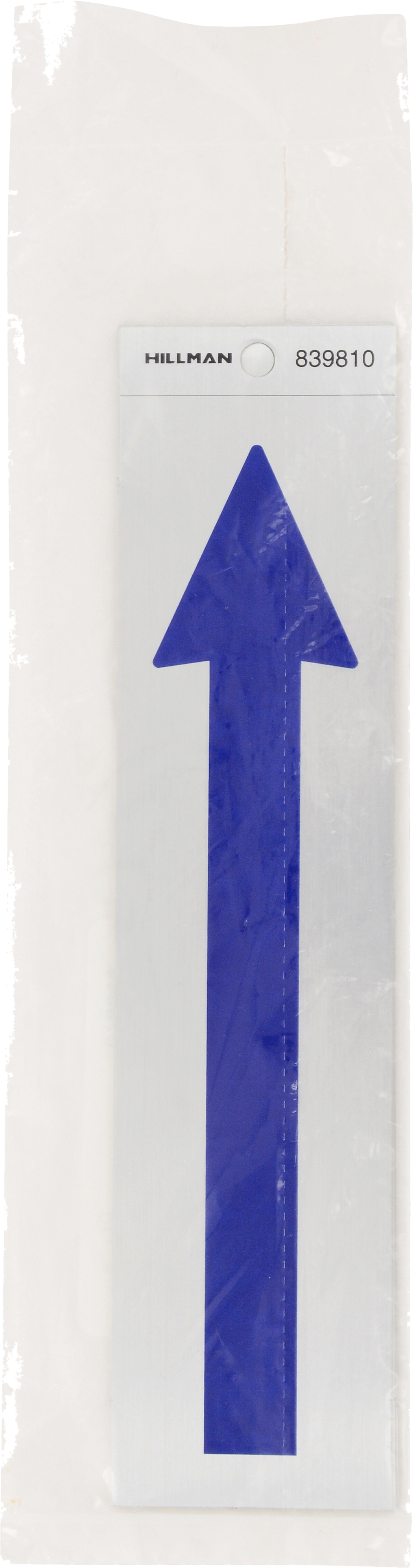 Hillman Adhesive Blue Arrow Sign (2" x 8")