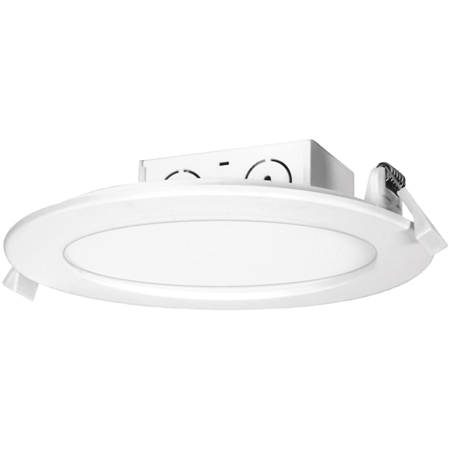 White round edge-lit LED downlight for ceiling lighting in Electrical and Lighting & Ceiling Fans collections