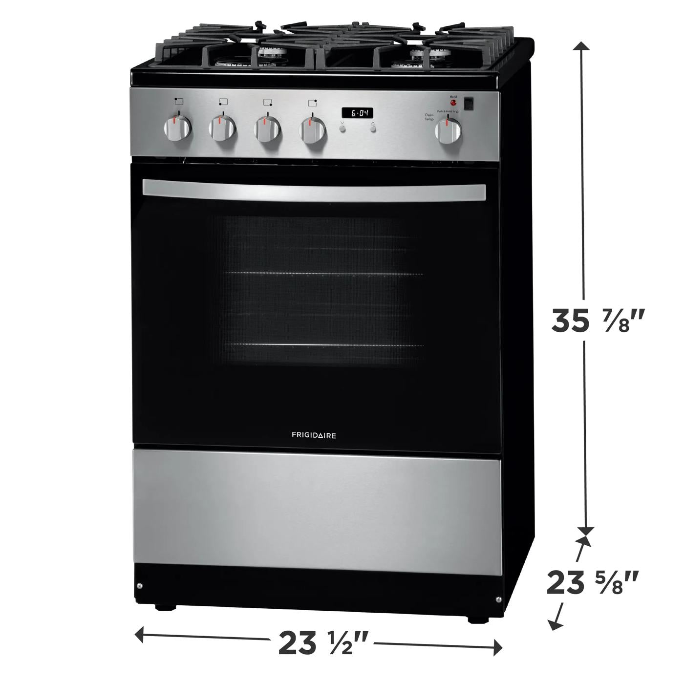 24" Front Control Freestanding Gas Range