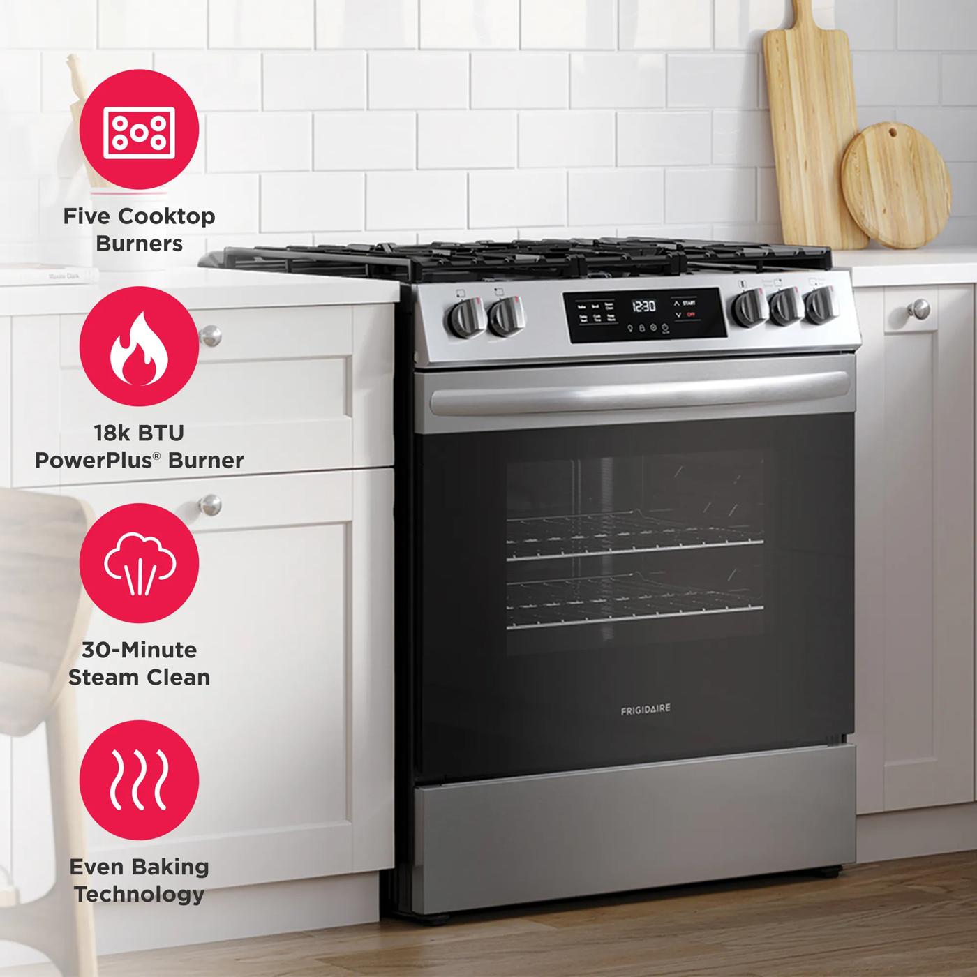 30" Front Control Gas Range