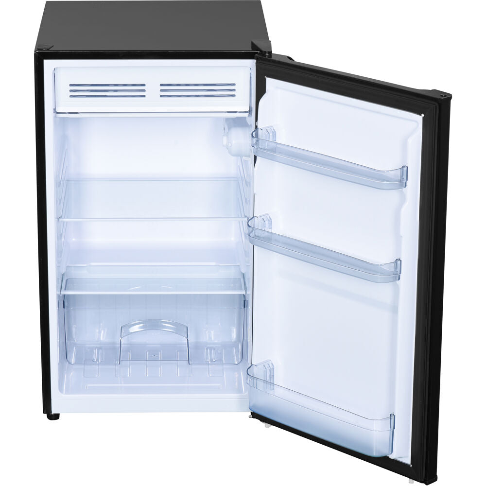 4.4 CuFt. Refrigerator, Push Button Defrost, Full Width Freezer Section
