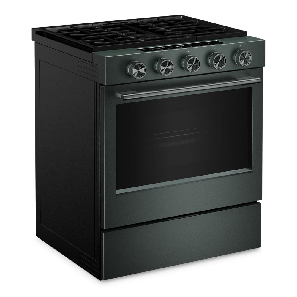 5.0 Cu. Ft. Smart Slide-in Gas Range with Convection Cooking Modes and 2-in-1 Burner